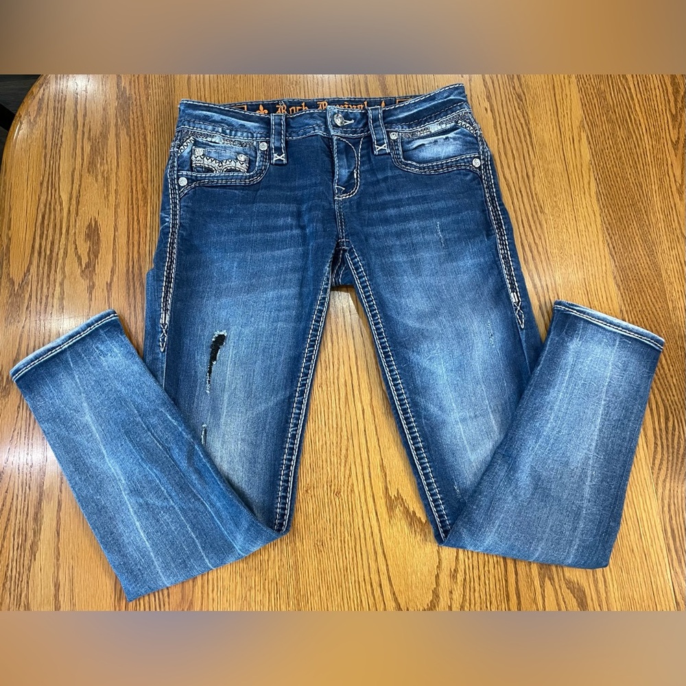 👖Rock Revival Size 26 Celinda Skinny Ankle Med Wash Jeans - Picture 3 of 16